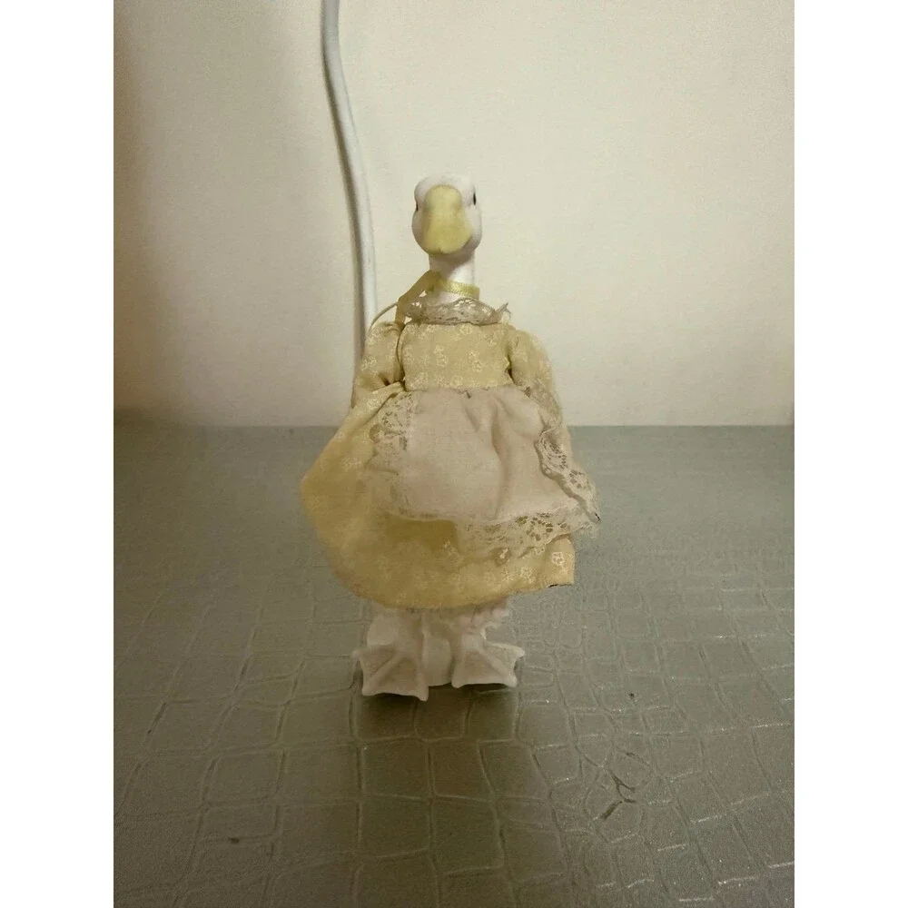 Vintage Department 56 Easter Duck Goose Ceramic Anapomorphic Stuffed Rare